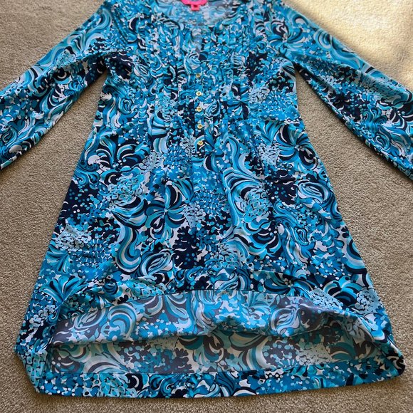 Lilly Pulitzer Blue Dress - Size Small - Picture 7 of 13